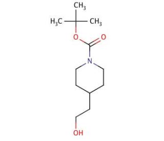 N-Boc-4-piperidineethanol (CAS 89151-44-0) - chemical structure image