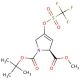 N-boc-4-Trifluoromethanesulfonyloxy-2,5-dihydro-1H-pyrrole-2-carboxylic acid methyl ester (CAS 462125-00-4) - chemical struct
