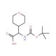 N-Boc-4′-tetrahydropyranylglycine (CAS 182287-49-6) - chemical structure image
