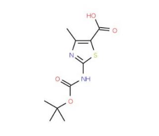 N-Boc-amino-4-methylthiazole-5-carboxylic acid (CAS 302963-94-6) - chemical structure image
