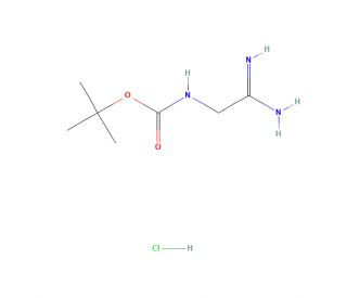 N-Boc-aminomethylamidine Hydrochloride (CAS 691898-38-1) - chemical structure image