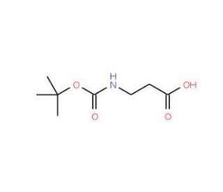 N-Boc-&beta;-alanine (CAS 3303-84-2) - chemical structure image