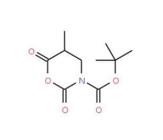 N-Boc-beta-alanine-alpha-methyl-N-carboxyanhydride (CAS 357610-32-3) - chemical structure image