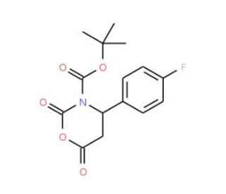 N-Boc-beta-alanine-beta-4′-fluorophenyl-N-carboxyanhydride (CAS 886362-60-3) - chemical structure image