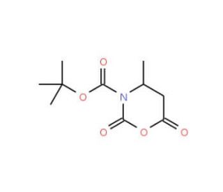 N-Boc-beta-alanine-beta-methyl-N-carboxyanhydride (CAS 357610-31-2) - chemical structure image