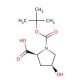 N-Boc-cis-4-Hydroxy-L-proline (CAS 87691-27-8) - chemical structure image