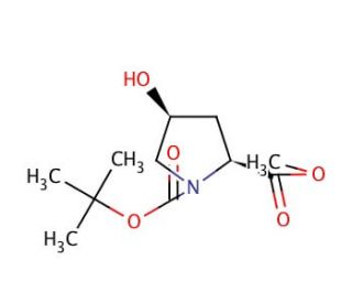 N-Boc-cis-4-hydroxy-L-proline methyl ester (CAS 102195-79-9) - chemical structure image