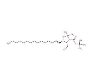 N-Boc-D-erythro-sphingosine-2,3-N,O-acetonide (CAS 207516-23-2) - chemical structure image