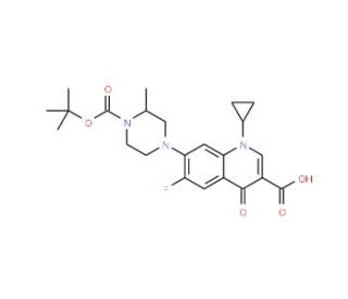 N-Boc-desmethoxy Gatifloxacin - chemical structure image