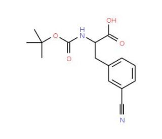 N-Boc-DL-3-Cyanophenylalanine (CAS 191872-32-9) - chemical structure image