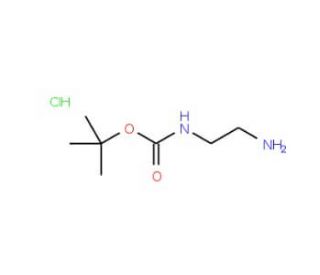 N-Boc-ethylenediamine hydrochloride (CAS 79513-35-2) - chemical structure image