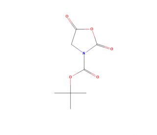 N-Boc-glycine N-Carboxyanhydride (CAS 142955-50-8) - chemical structure image