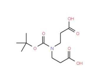 N-Boc-iminodipropionic acid (CAS 143766-89-6) - chemical structure image