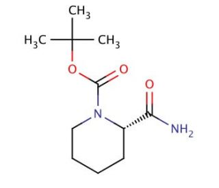N-Boc-L-2-piperidinecarboxamide - chemical structure image