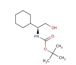 N-Boc-L-cyclohexylglycinol (CAS 107202-39-1) - chemical structure image
