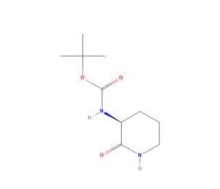 N-Boc L-Orinithine Lactam (CAS 92235-39-7) - chemical structure image
