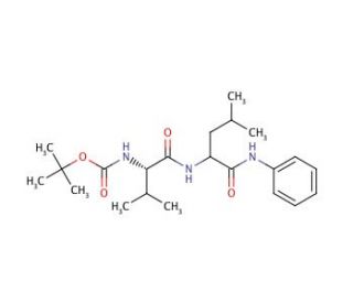 N-Boc-L-valinyl-L-leucinyl Anilide (CAS 874899-05-5) - chemical structure image