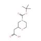 N-Boc-morpholine-2-acetic acid (CAS 766539-28-0) - chemical structure image