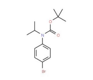 N-BOC-N-isoproply 4-bromoaniline (CAS 1133115-32-8) - chemical structure image