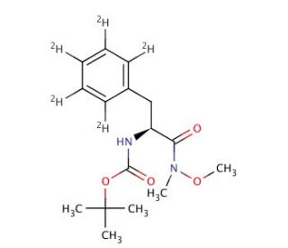 N-Boc-N-methoxy-N-methyl-L-phenyl-d5-alaninamide - chemical structure image
