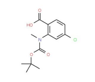 N-Boc-N-methyl-4-chloroanthranilic acid (CAS 886362-06-7) - chemical structure image