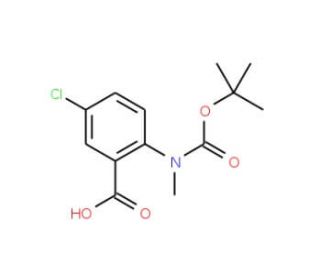 N-Boc-N-methyl-5-chloro anthranilic acid (CAS 886362-04-5) - chemical structure image