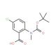 N-Boc-N-methyl-5-chloro anthranilic acid (CAS 886362-04-5) - chemical structure image