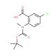 N-Boc-N-methyl-5-chloroanthranilic acid (CAS 886362-04-5) - chemical structure image