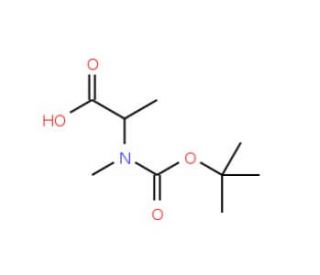 N-Boc-N-Methyl-D-Alanine (CAS 19914-38-6) - chemical structure image