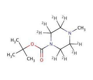 N-Boc-N-methylpiperazine-d8 - chemical structure image