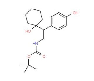 N-Boc N,O-Didesmethylvenlafaxine - chemical structure image