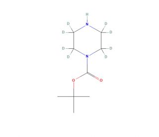 N-Boc-piperazine-d8 (CAS 1126621-86-0) - chemical structure image