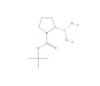 N-Boc-pyrrolidin-2-yl]boronic Acid (CAS 149682-75-7) - chemical structure image