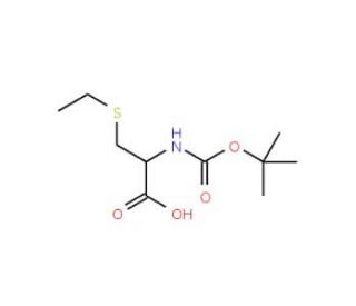 N-Boc-S-ethyl-L-cysteine (CAS 16947-82-3) - chemical structure image