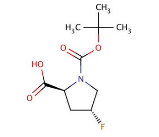 N-Boc-trans-4-fluoro-L-proline (CAS 203866-14-2) - chemical structure image