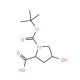 N-Boc-trans-4-hydroxy-D-proline (CAS 147266-92-0) - chemical structure image