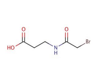 N-Bromoacetyl-&beta;-alanine (CAS 89520-11-6) - chemical structure image