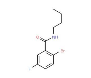 N-Butyl 2-bromo-5-fluorobenzamide (CAS 951884-19-8) - chemical structure image