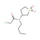 N-Butyl-2-chloro-N-(1,1-dioxo-tetrahydro-1lambda*6*-thiophen-3-yl)-acetamide - chemical structure image