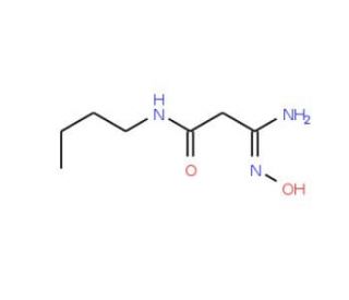 N-Butyl-2-(N-hydroxycarbamimidoyl)-acetamide - chemical structure image