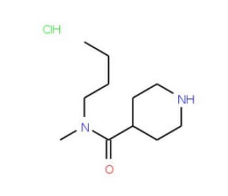 N-butyl-N-methylpiperidine-4-carboxamide hydrochloride - chemical structure image