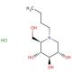 N-Butyldeoxynojirimycin·HCl (CAS 210110-90-0) - chemical structure image