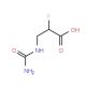 N-Carbamoyl-2-fluoro-β-alanine (CAS 5006-64-4) - chemical structure image