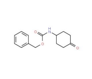 N-Cbz-4-aminocyclohexanone (CAS 16801-63-1) - chemical structure image