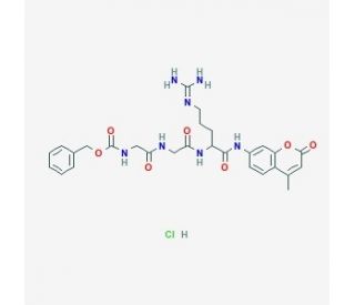 N-CBZ-Glycyl-glycyl-L-arginine 7-amido-4-methylcoumarin hydrochloride (CAS 102601-58-1) - chemical structure image