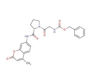 N-CBZ-Glycyl-L-proline 7-amido-4-methylcoumarin (CAS 68542-93-8) - chemical structure image