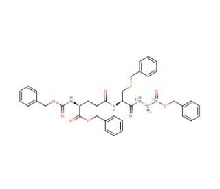 N-Cbz-O-Bzl-L-Glu-S-Bzl-L-Cys-Gly[13C2,15N]-OBzl (CAS 874462-72-3) - chemical structure image