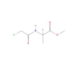 N-(Chloroacetyl)-DL-alanine Methyl Ester (CAS 153842-00-3) - chemical structure image