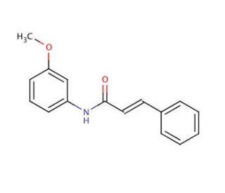 N-(Cinnamoyl)-3-methoxyaniline (CAS 127033-74-3) - chemical structure image