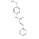 N-(Cinnamoyl)-4-methoxyaniline (CAS 76228-15-4) - chemical structure image